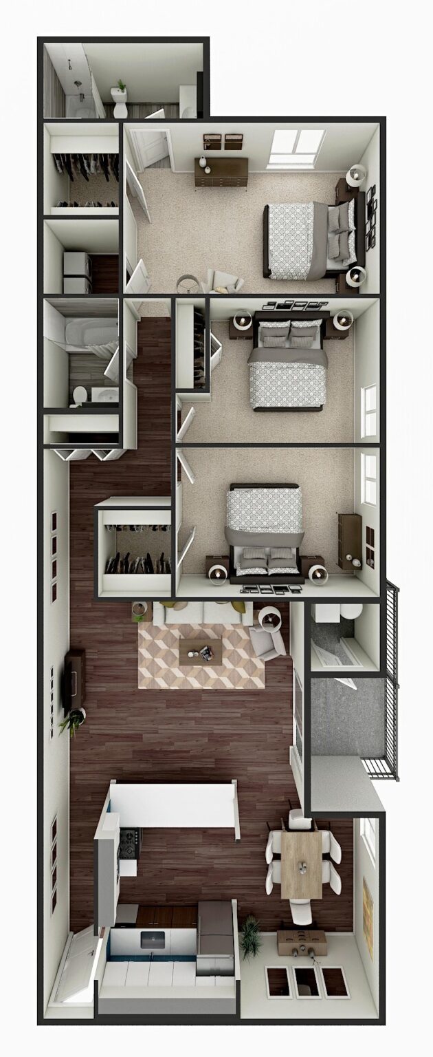 Floor Plan The Vista Apartments